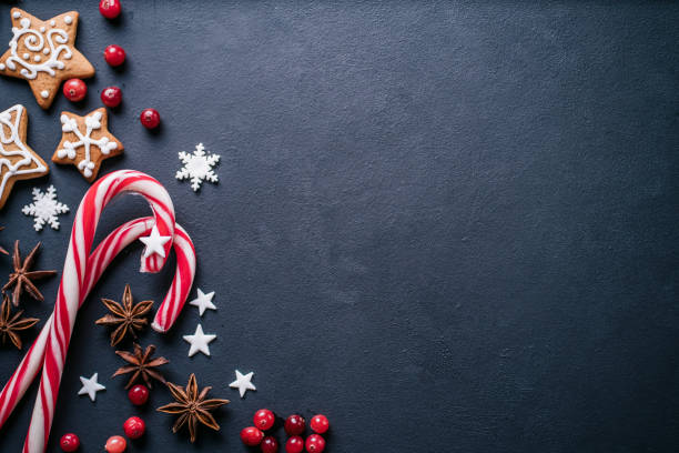 istock Christmas background, greeting card mockup 1186991082