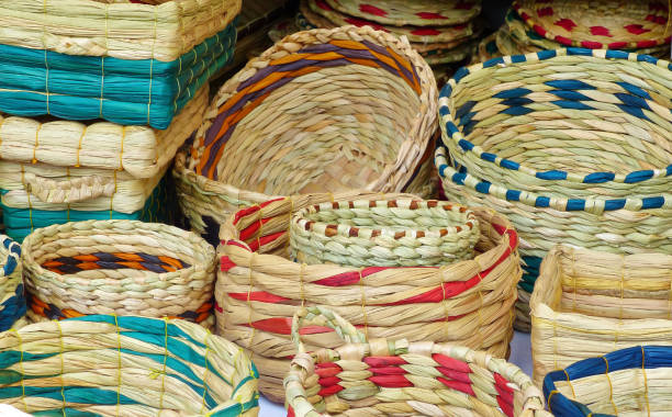 istock Baskets from plants fiber, Ecuador 1186991134