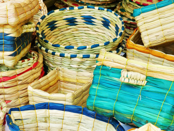 istock Baskets from plants fiber, Ecuador 1186991145