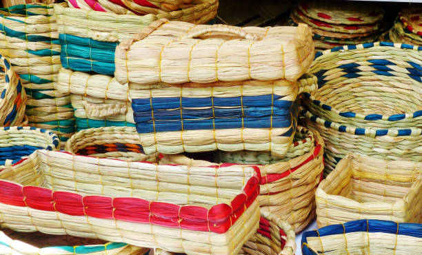 istock Baskets from plants fiber, Ecuador 1186991152
