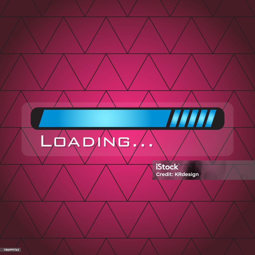 Loading Bar Over A Textured Background Stock Illustration - Download ...