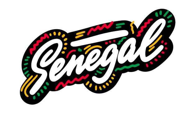 아프리카022-04 - senegal stock illustrations