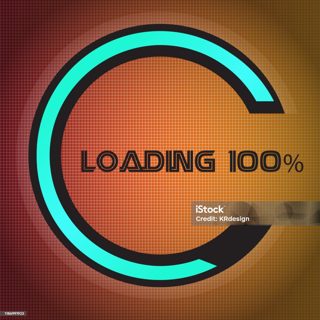 Loading Bar Over A Textured Background Stock Illustration - Download ...