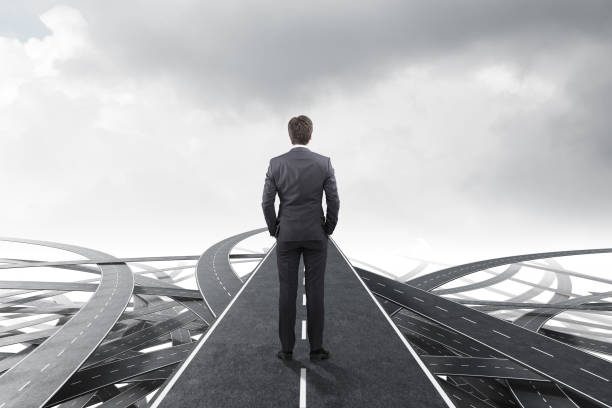 istock Businessman choosing the right way 1186992337