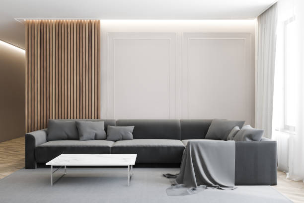 istock Luxury living room interior with sofa and table 1186995635