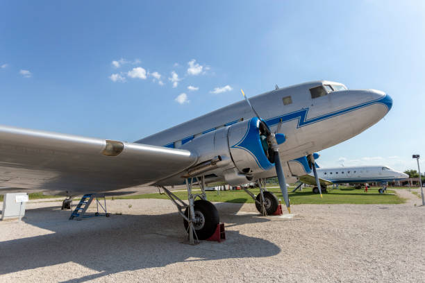 istock Old russian propeller airplane in an old airfield 1186997711