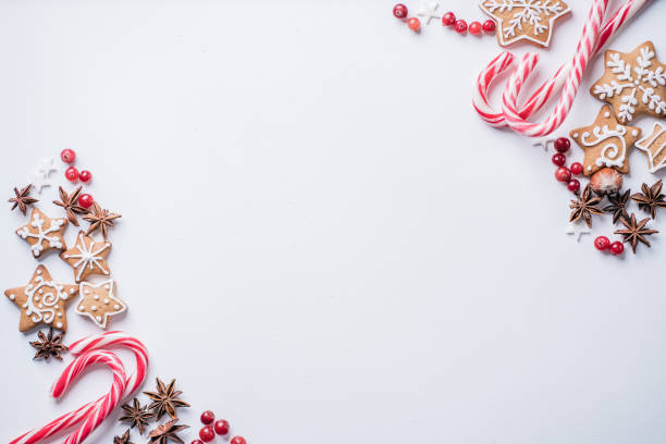 istock Christmas holidays, New Year greeting card mockup 1187000618