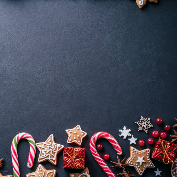 istock Winter background, Christmas, New Year composition 1187000808