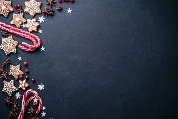 istock Christmas background, greeting card mockup 1187000813