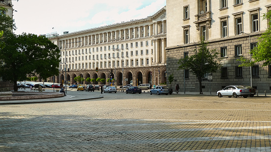 Sofia, Bulgaria - April 24, 2018: Building of Council of Ministers in Sofia, Bulgaria.