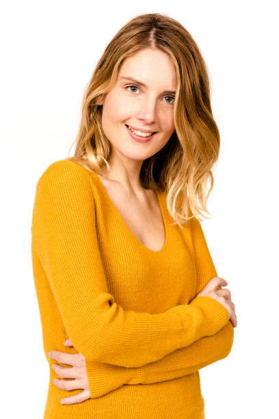 istock happiness woman portrait on white background 1187003732