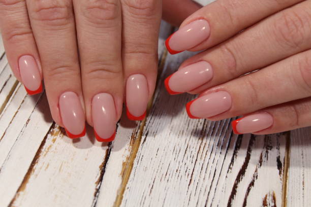istock sexy French manicure 1187008228