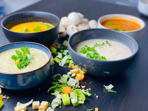 istock Lovely healthy fresh bowl soup 1187010638