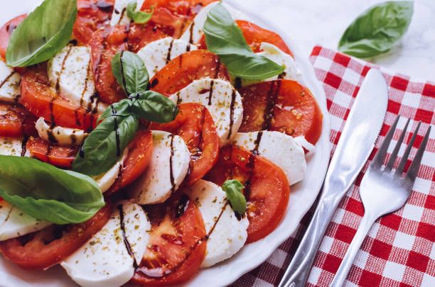 istock Delicious caprese salad 1187019512