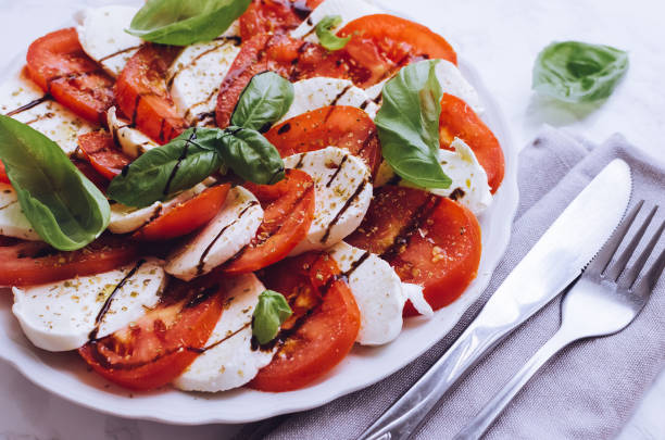 istock Delicious caprese salad 1187019513