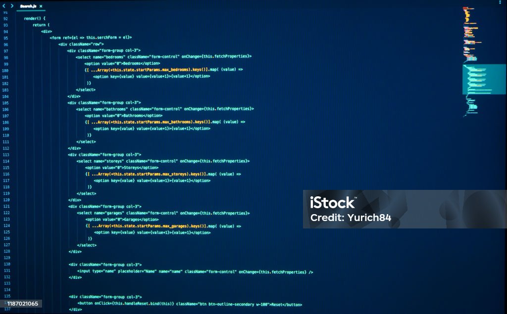 Lines Of Java Coding On Computer Screen Source Code Frontend ...