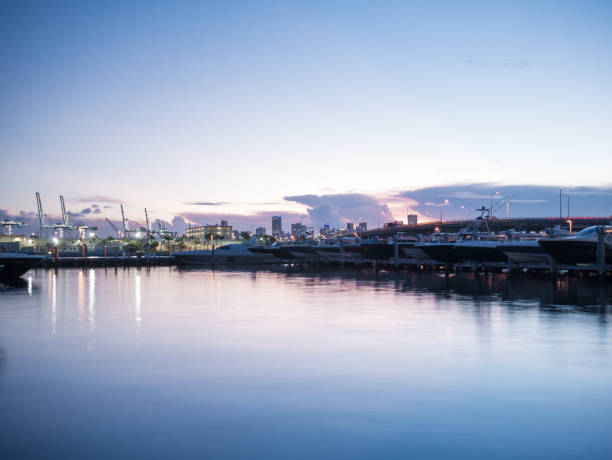 istock Boats in Marina at Sunset 1187025329