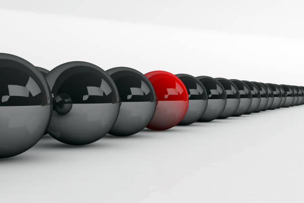 istock 3d rendering of leadership and team work concept. 1187027168