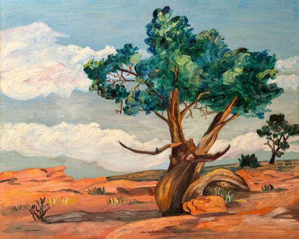 istock Grand Canyon Desert Naive Oil Painting 1187028363