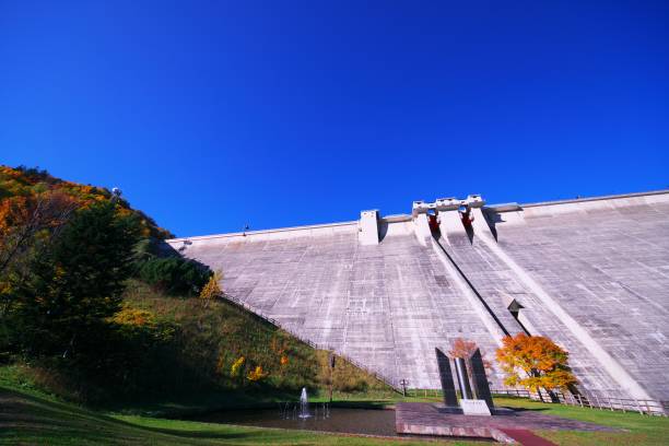 istock Late fall of Jozankei Dam 1187031720