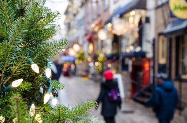 istock Blurred people walking of Petit Champlain street 1187038748