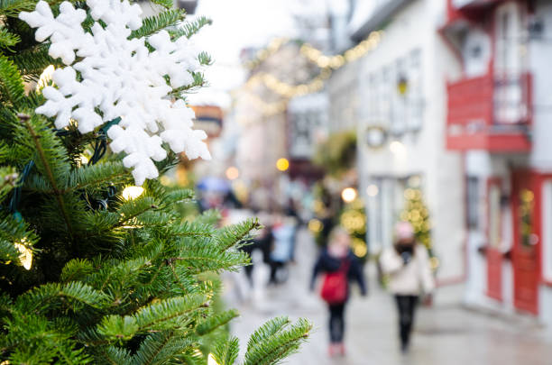 istock Blurred people walking of Petit Champlain street 1187038848
