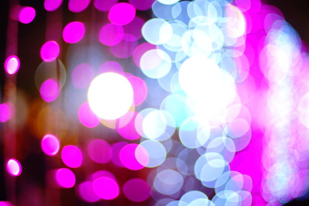 istock Blur blue color background with motion silver bokeh light effect 1187046843