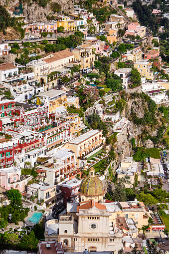 The famous village of Positano on the Italian Amalfi Coast