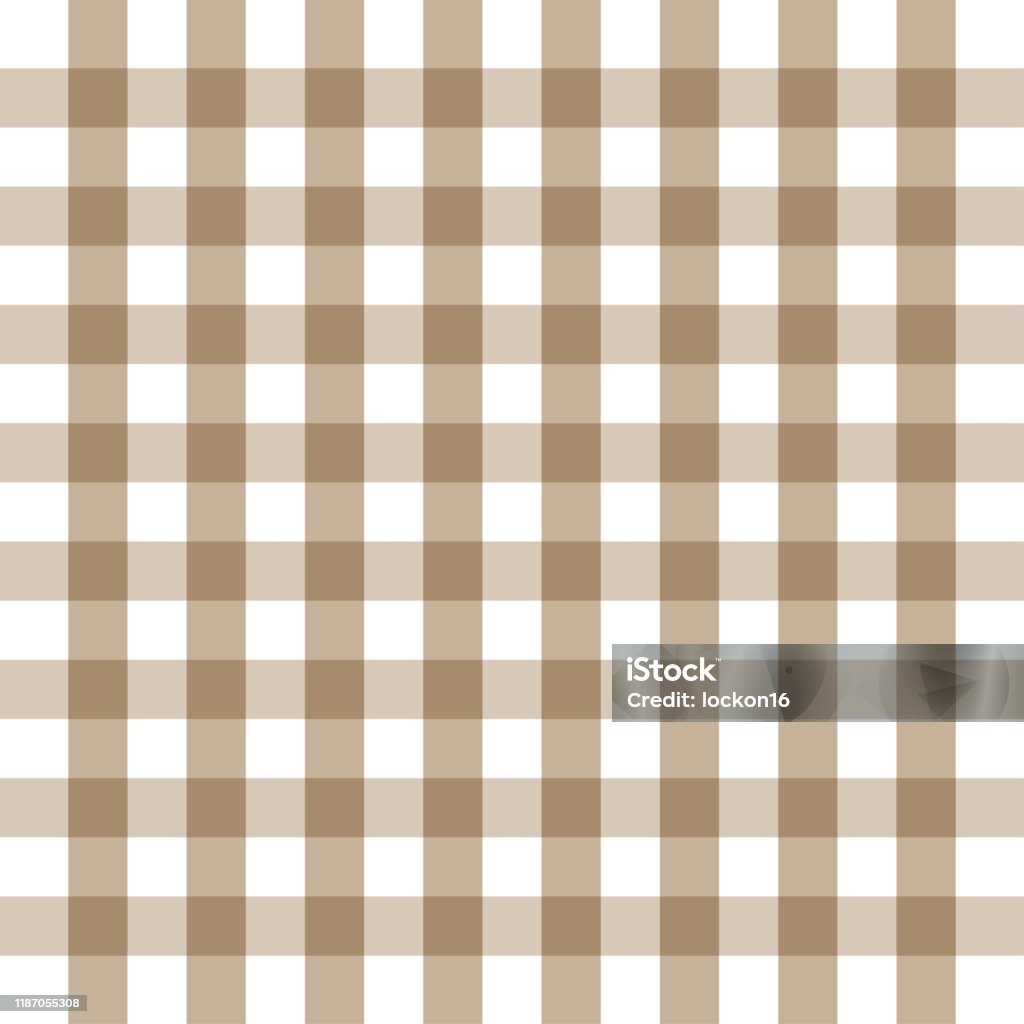 Brown Check Backround Checkered Brown And White Check Pattern Background Vector Illustration ...