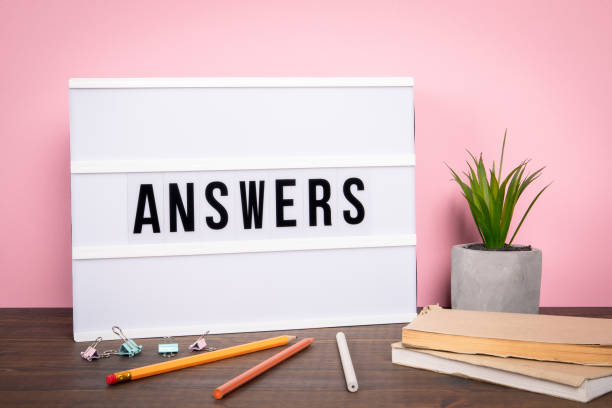 istock Answers. Survey, customer service and knowledge concept 1187056769