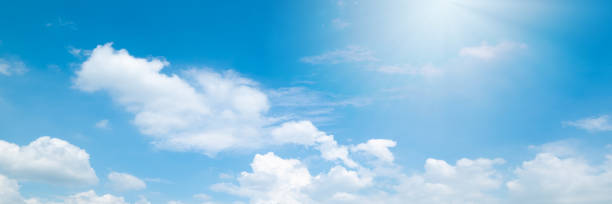 istock Beautiful blue sky cloudsfor background. Panorama of sky. 1187060482