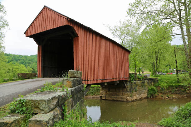 istock West Fork River and Walkersville Covered Bridge, 1903 1187063954