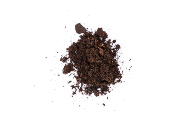 istock Heap of soil isolated on a white background 1187065346