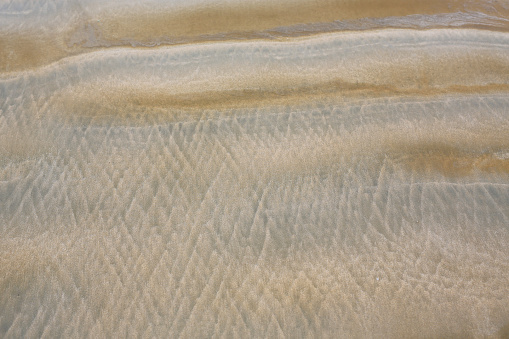 Wave of sea sand texture background.