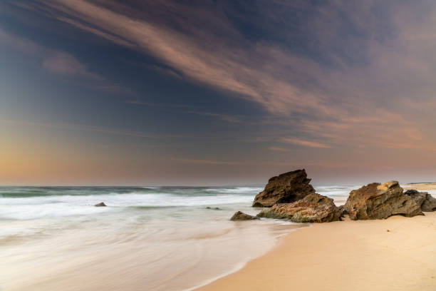 istock Clear Skies Beach Sunrise Seascape 1187072678