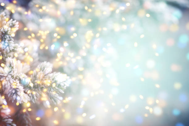 istock Christmas tree and Christmas light 1187077644