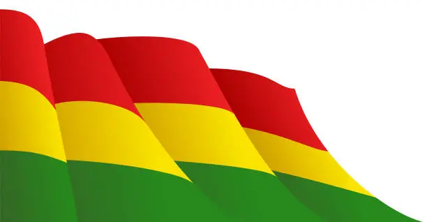 Vector illustration of Bolivia Flag Symbol