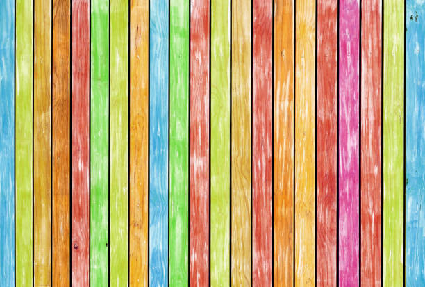 istock Colorful wooden wall  texture Wood  space for  background 1187083298