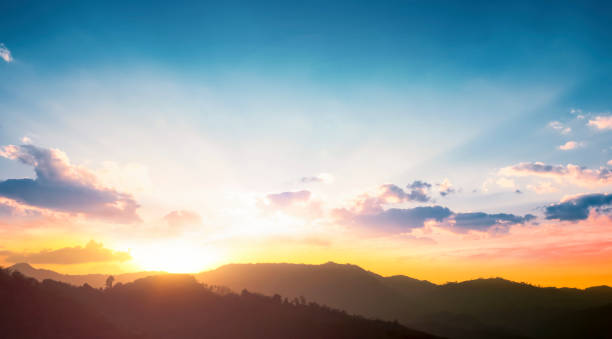 istock International Mountain Day concept: beautiful sky sunset clouds landscape 1187086027