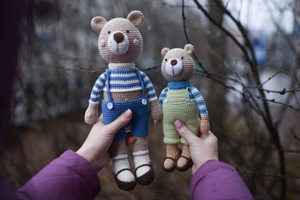 Jouet Amigurumi. Teddybear. - Photo