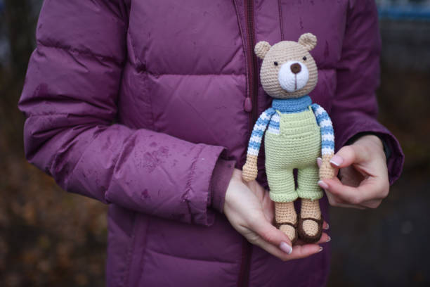 istock Amigurumi toy. Teddybear. 1187088105
