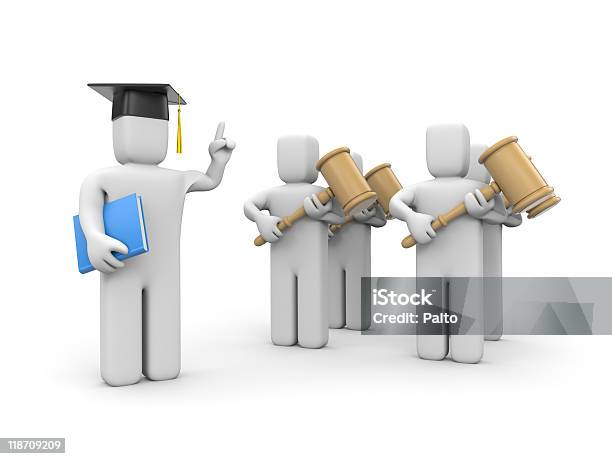 Law Student And Lecturer Or Academic Stock Photo - Download Image Now - Adult, Analyzing, Auction