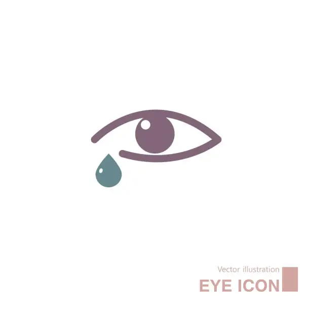 Vector illustration of Vector drawn eye icon.