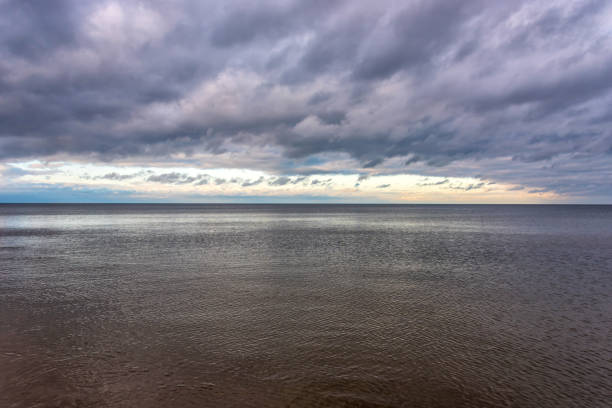 istock Baltic Sea Beach in November on a Cloudy Day 1187098022