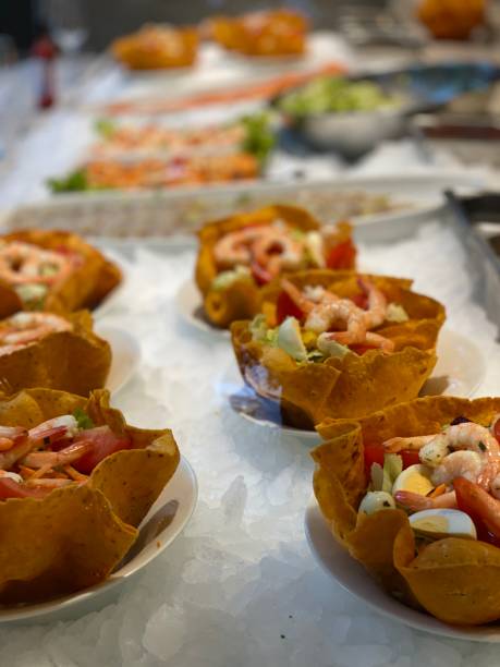 istock shrimp salad in fish restaurant 1187101894