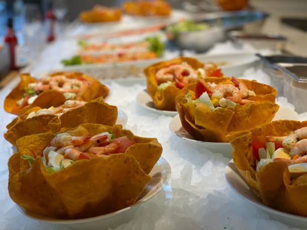 istock shrimp salad in fish restaurant 1187101937