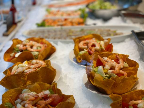 istock shrimp salad in fish restaurant 1187101953