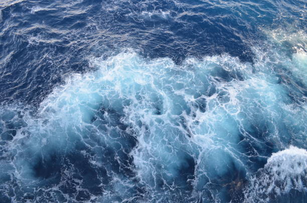 istock Wave at the generated at the back of a very big ship 1187102849