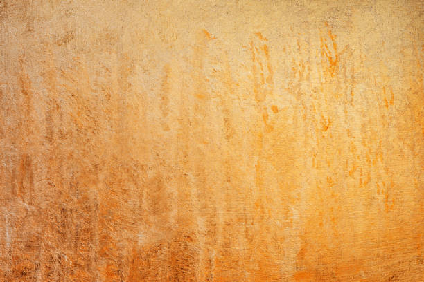 istock Golden textured surface of hand painted abstract picture 1187105592