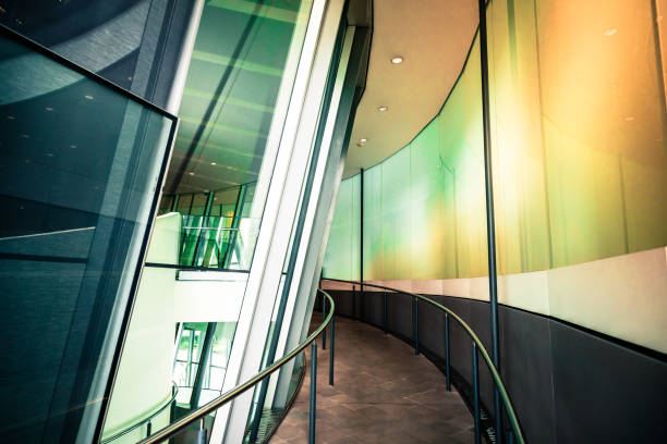 istock Abstract Futuristic Modern Interior Architecture in the City 1187108690